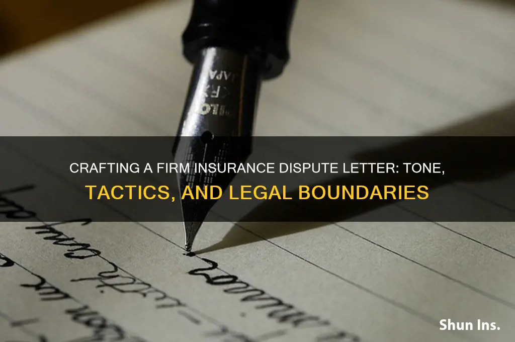 how to write threatening lettee to insurance