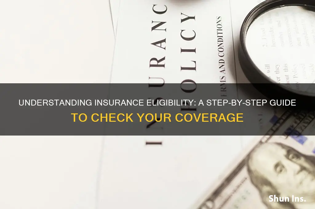 how tocheck eligibilty for insurance