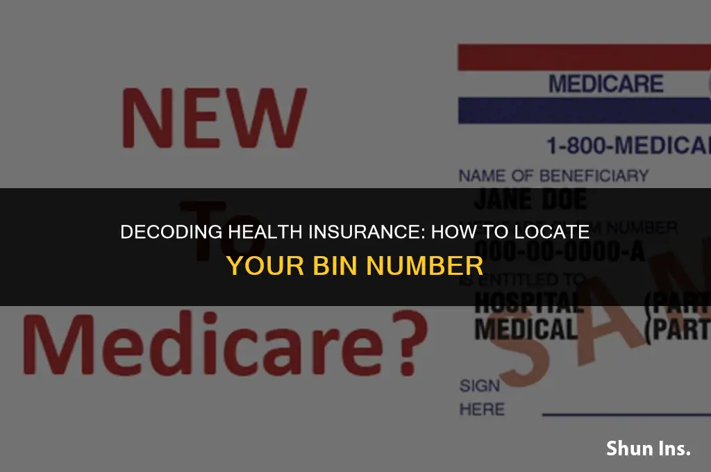 how tp find out health insurance bin
