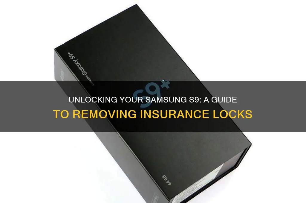 how unlock insurance lock s9