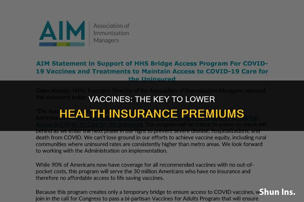 how vaccines reduce health insurance rates
