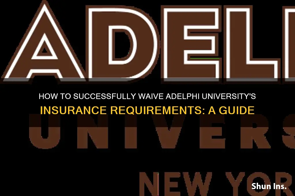 how waive adelphi insurance