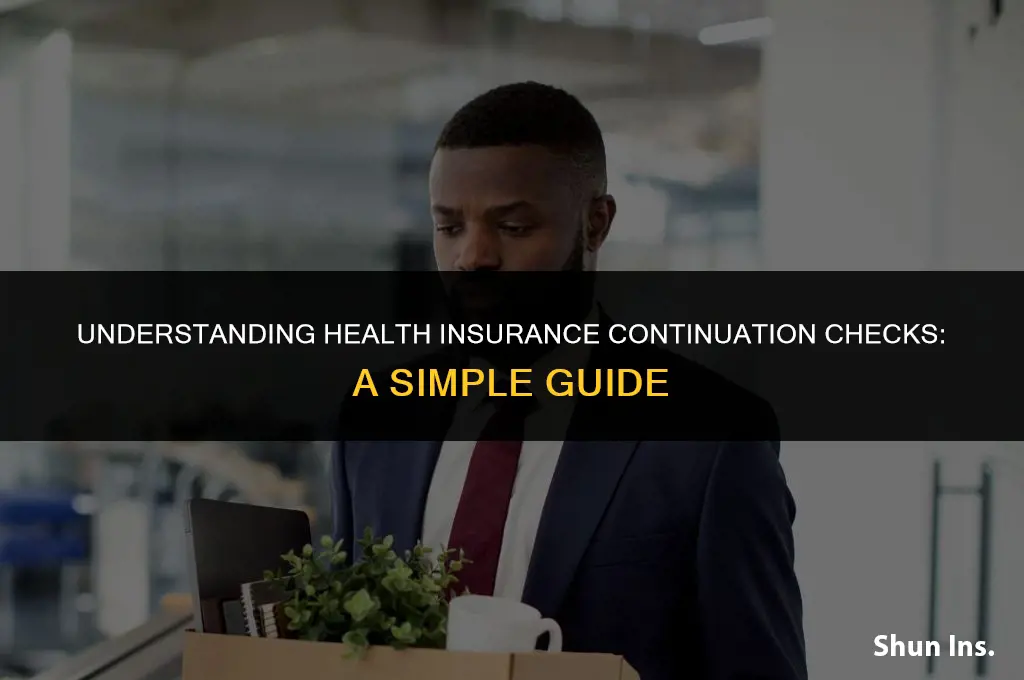 how would i catorigize a health insurance continuation check