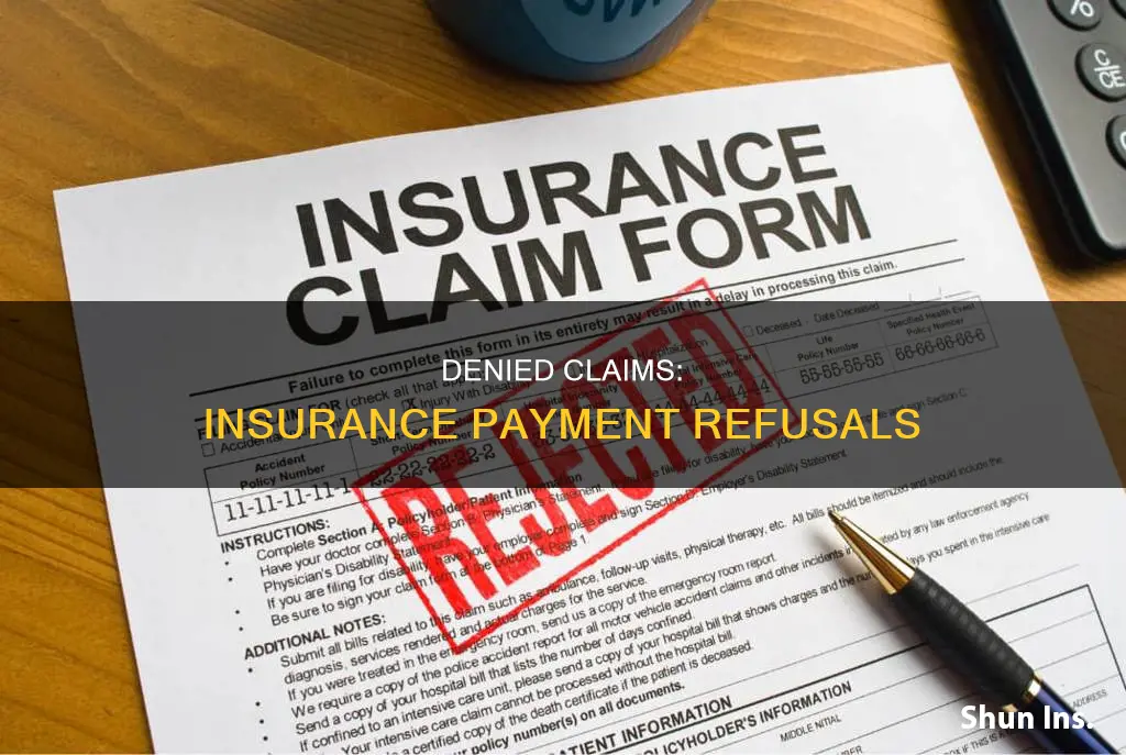 how would you know if an insurance carrier denied payment