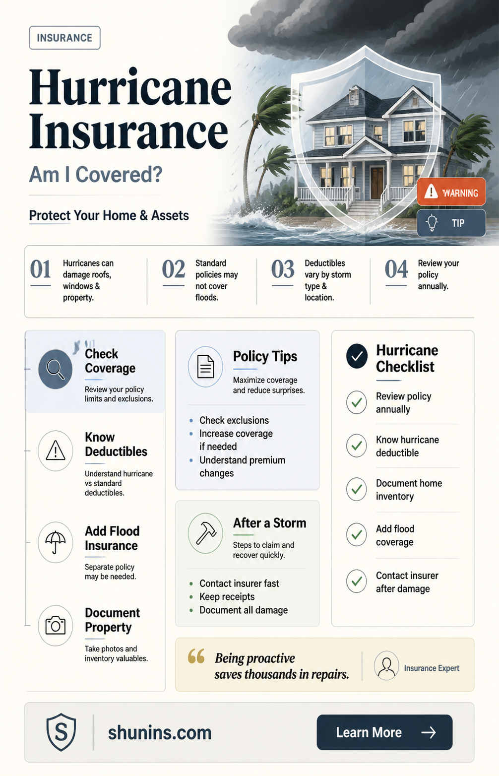 am i insured for a hurricane