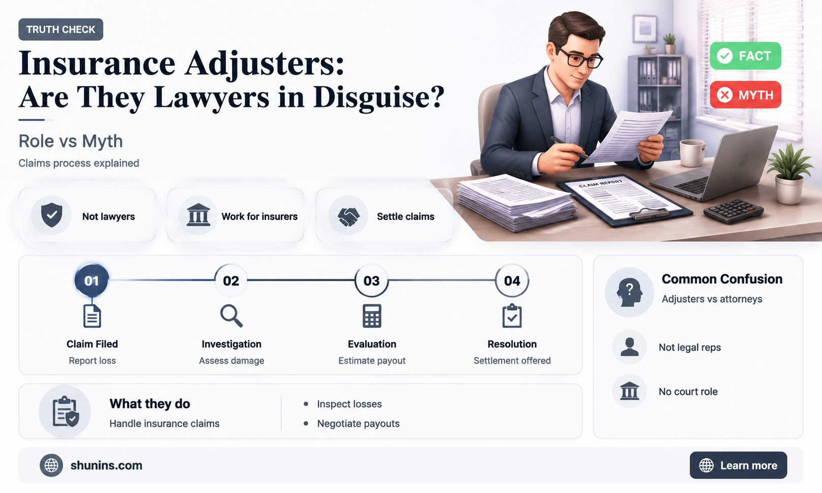 are insurance adjustors lawyers