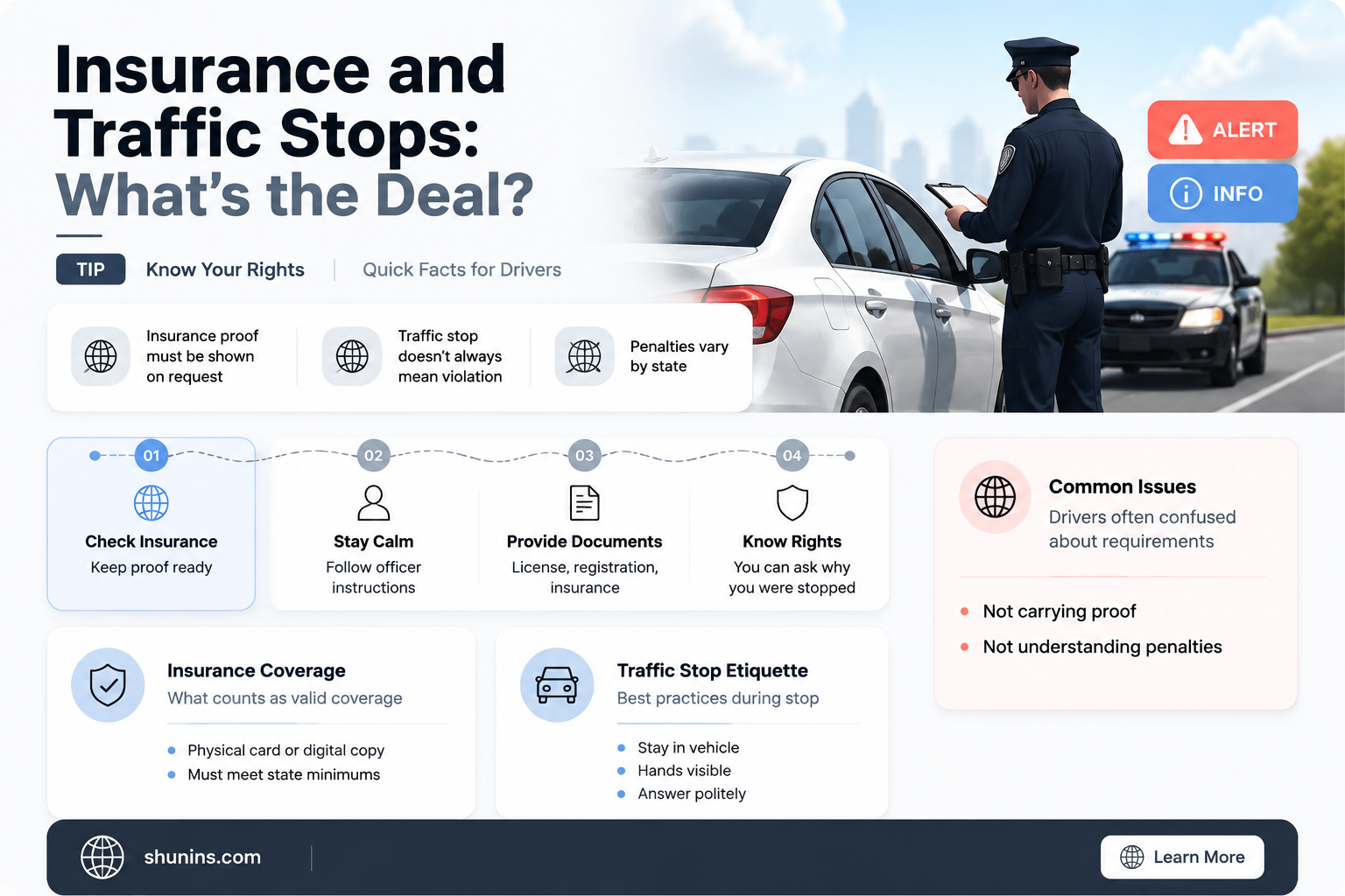 are cops supposed to ask for insurance