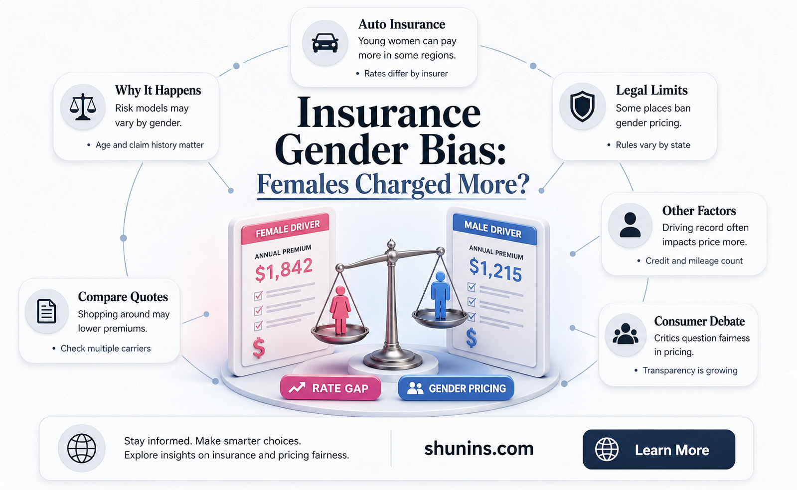 are females charged more per insurance