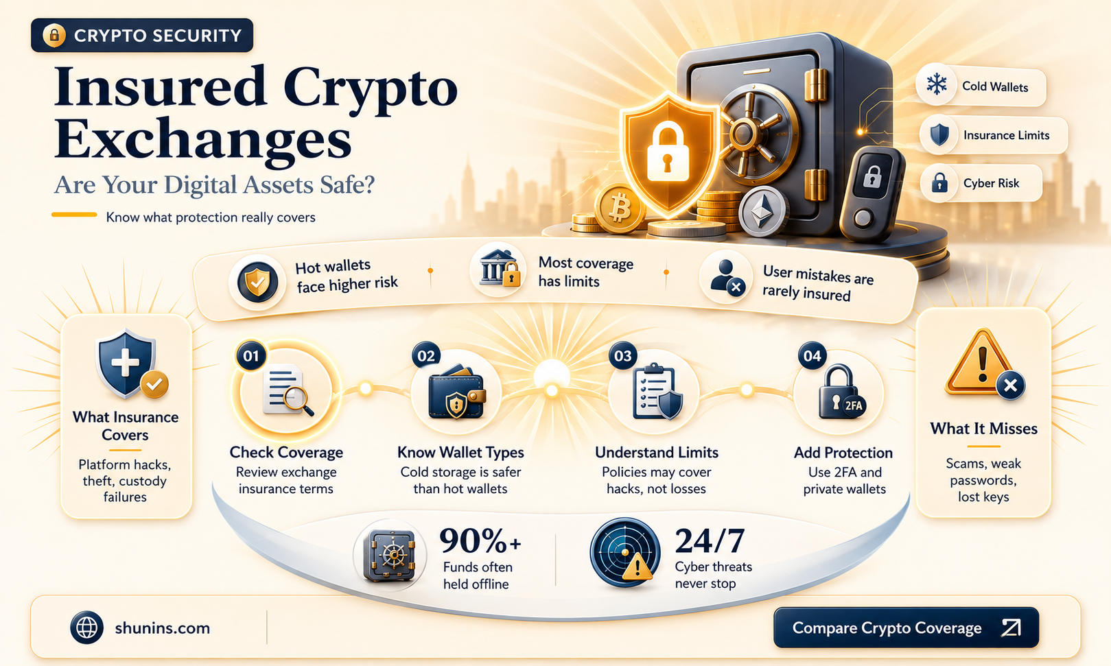 are any crypto exchanges insured