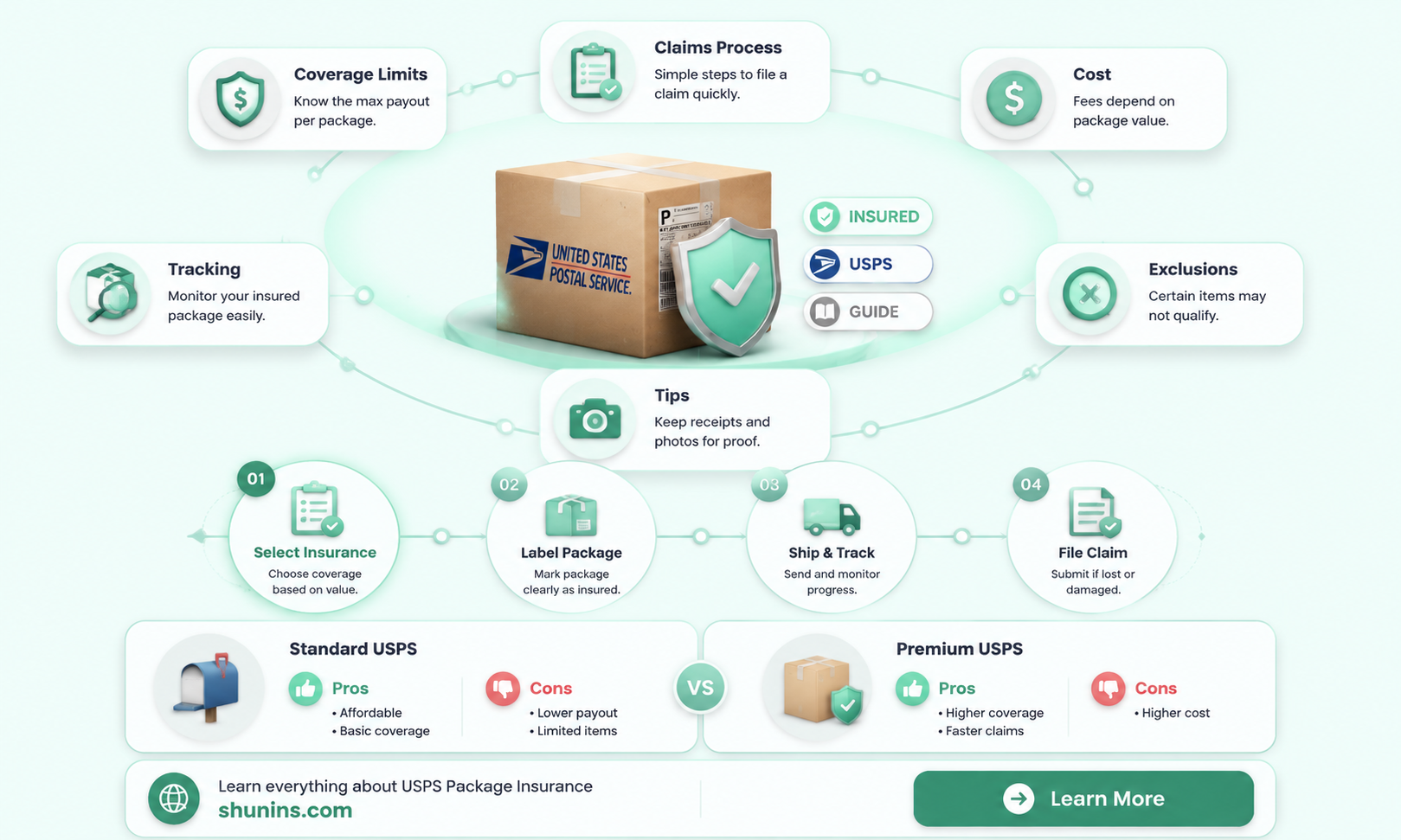 are all usps packages insured