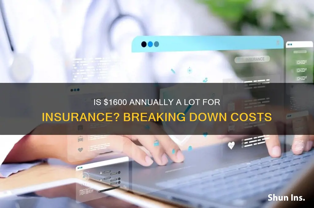 is 1600 a year a lot for insurance