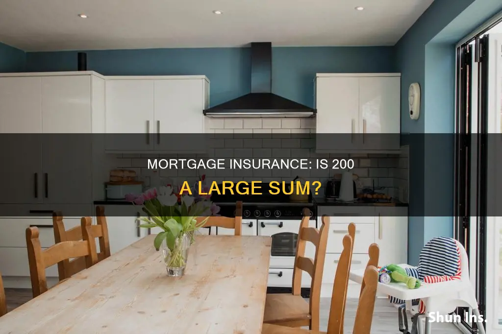 is 200 a lot of mortgage insurance