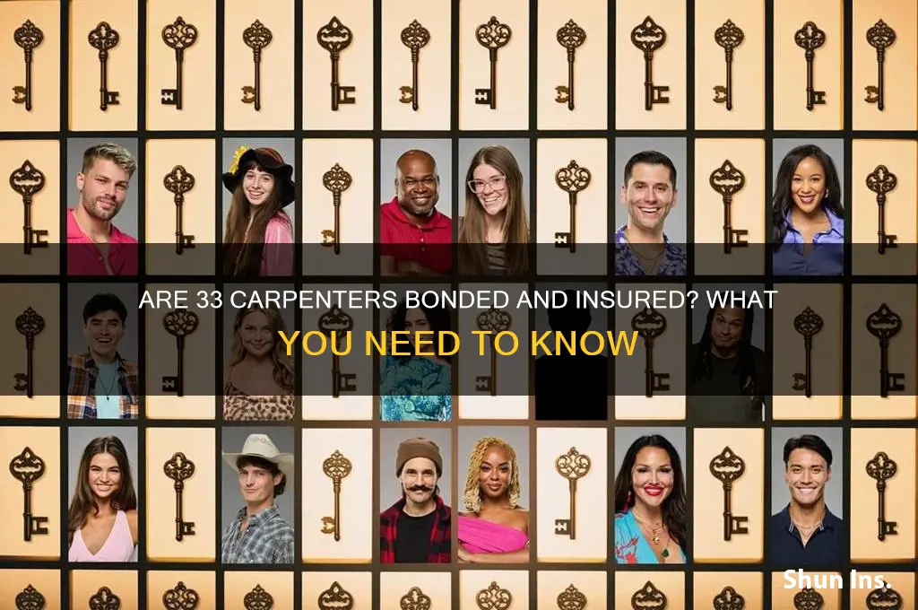 is 33 carpenters bonded and insured