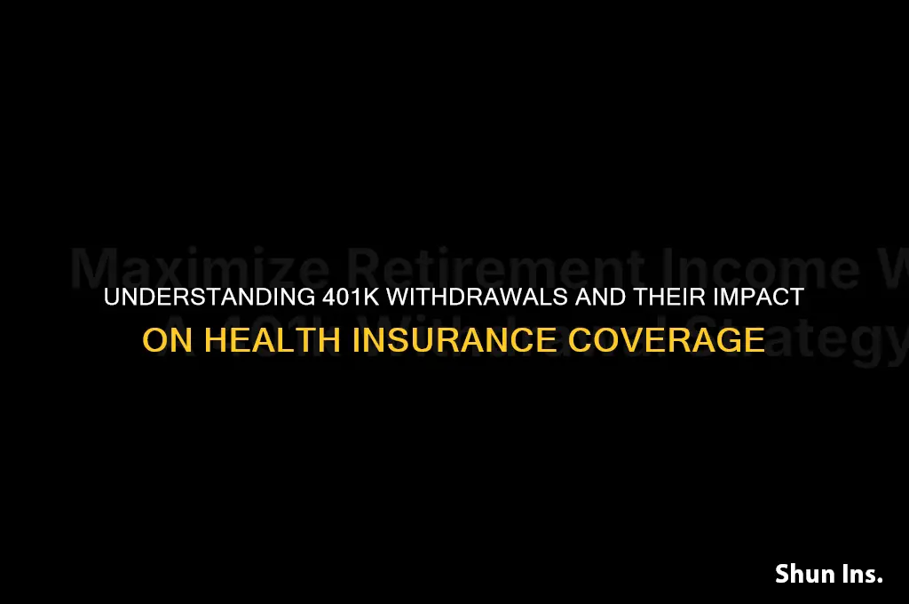 is 401k withdrawal considered income for health insurance