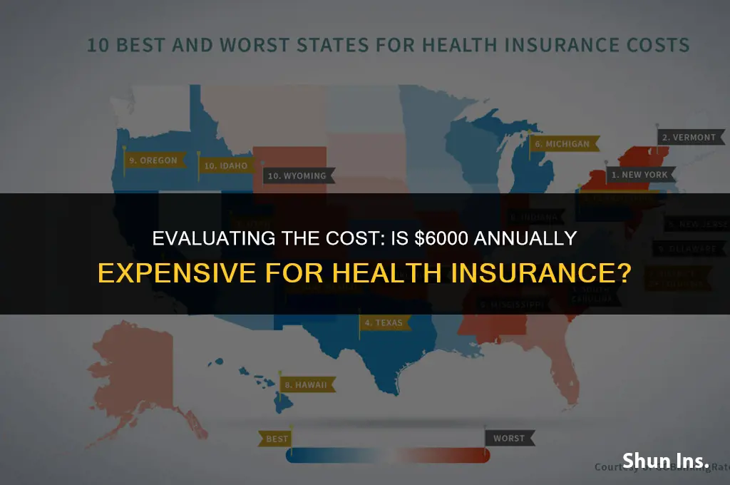 is 6000 expensive fir health insurance