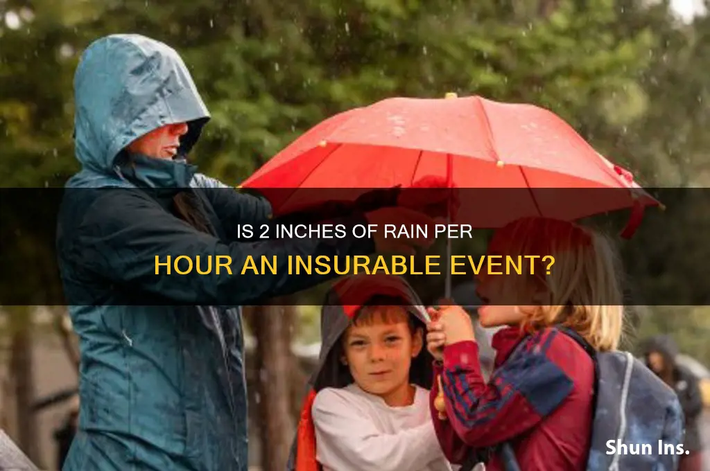 is a 2 per hour rainfall insurable event