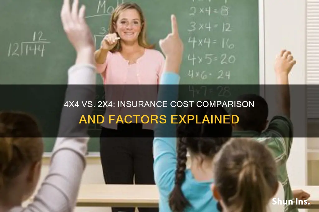 is a 4x4 more on insurance than a 2x4