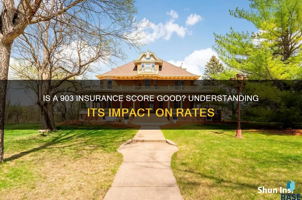 is a 903 insurance score goid