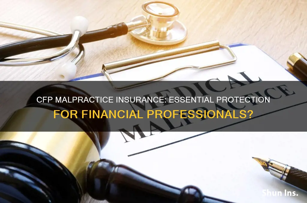 is a cfp a professional for malpractice insurance