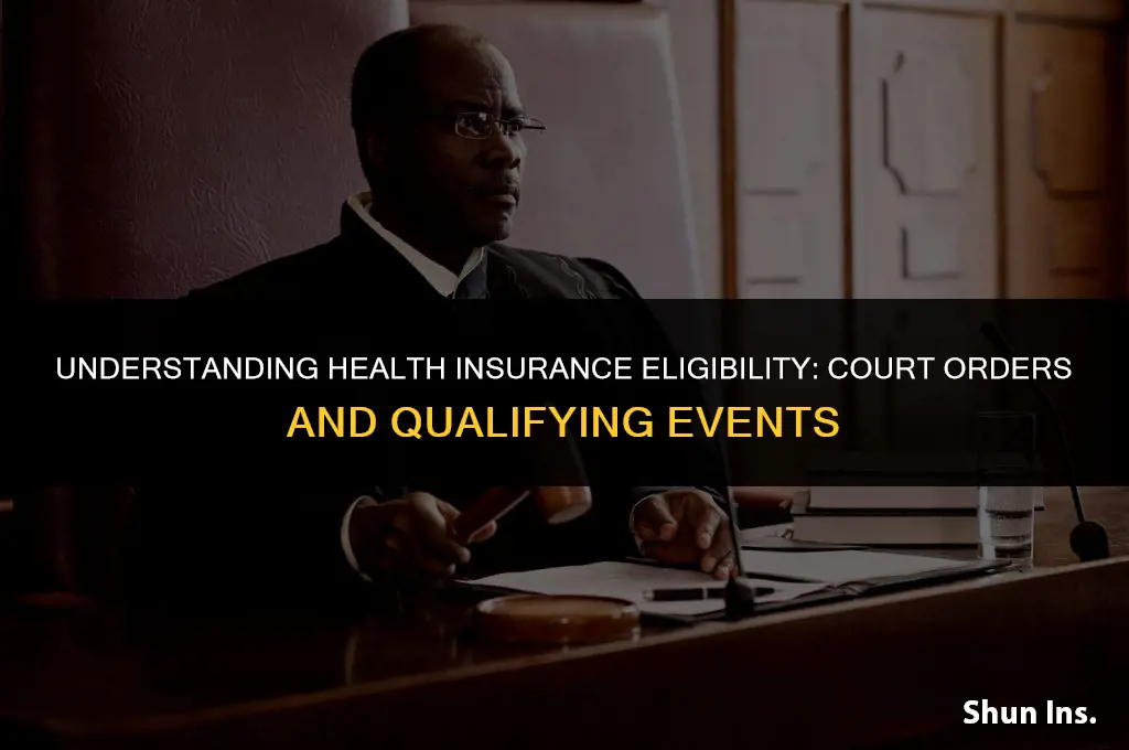 is a court order a qualifying event for health insurance