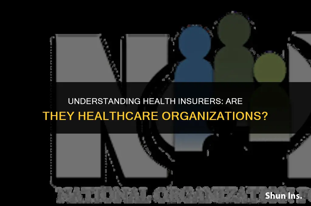 is a health insurer considered a healthcare organization