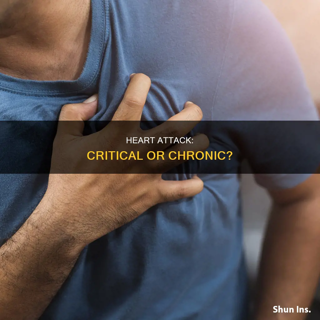 is a heart attack considered critical or chronic for insurance