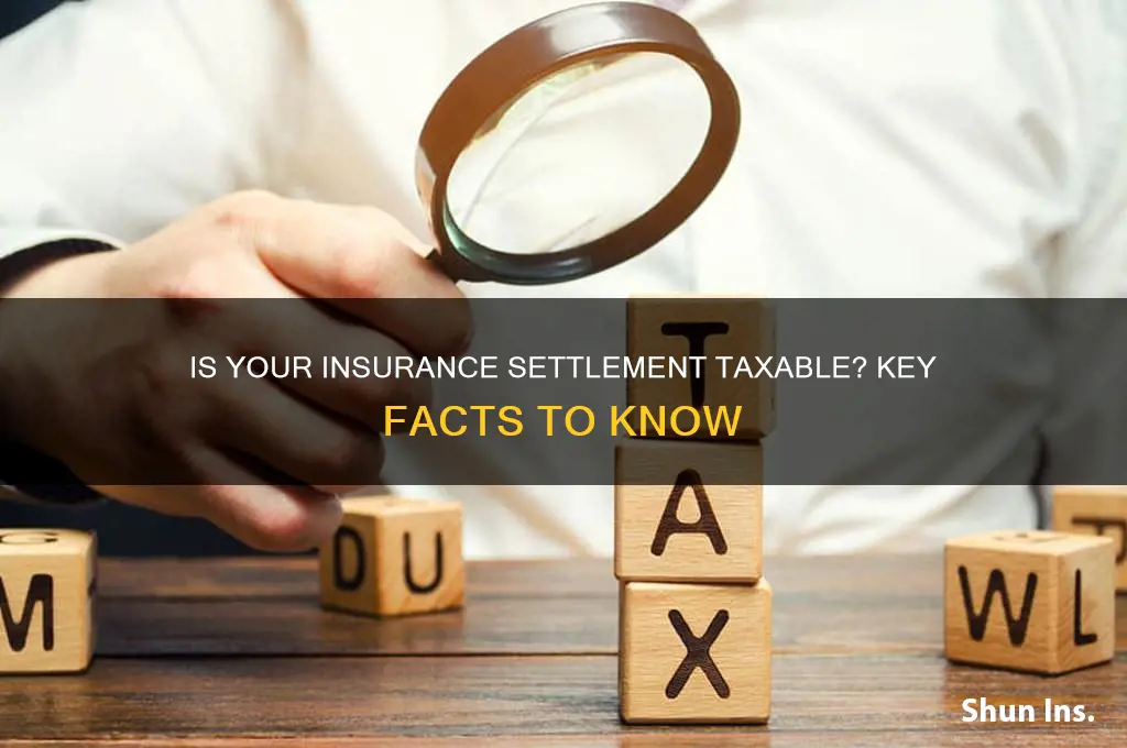 is a insurance settlement taxable