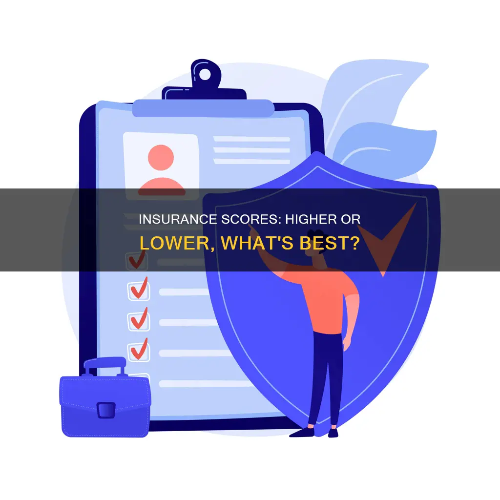 is a lower or higher insurance score better