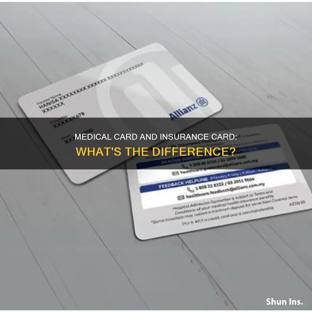 is a medical card an insurance card