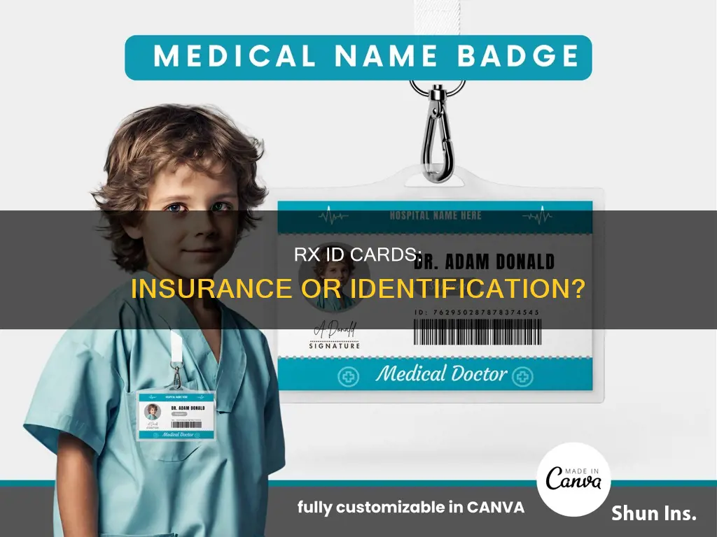 is a medical rx identification card an insurance card