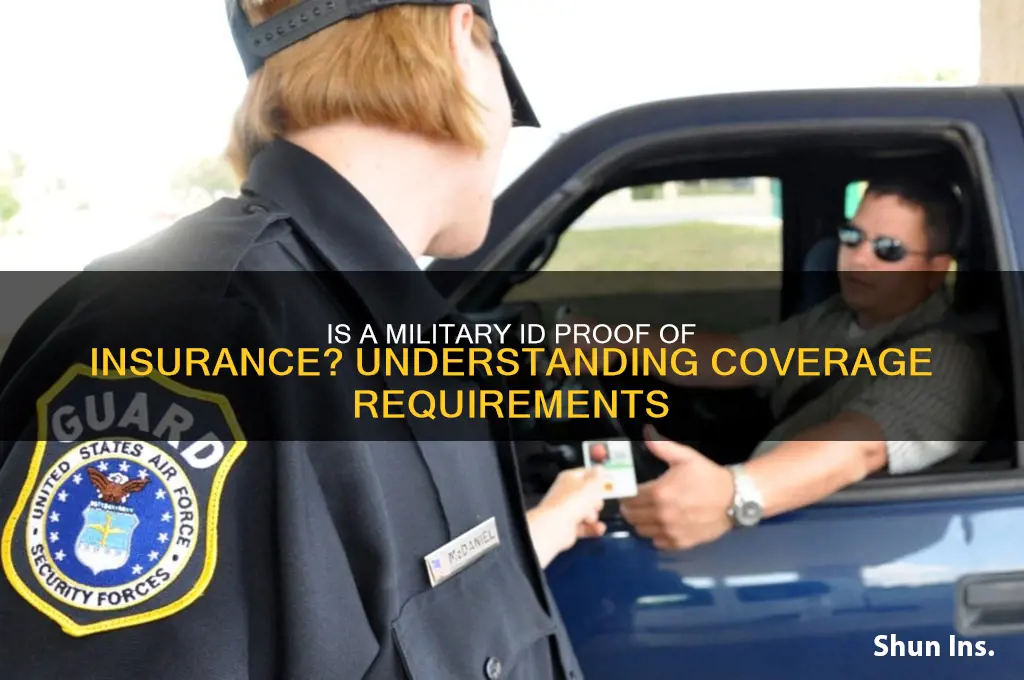 is a military id a proof of insurance