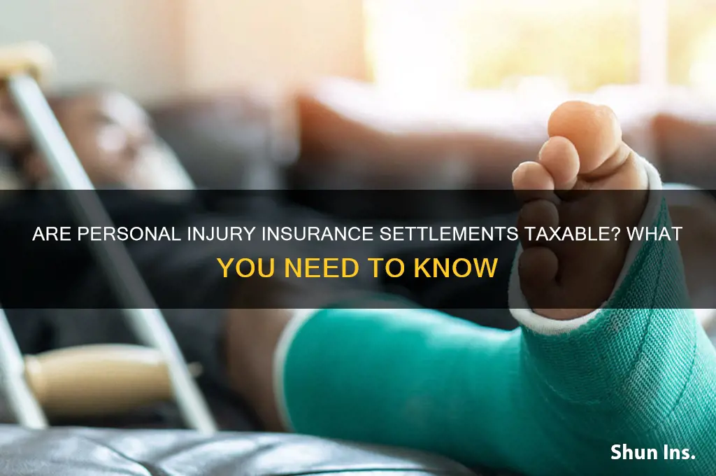 is a personal injury insurance settlement taxable