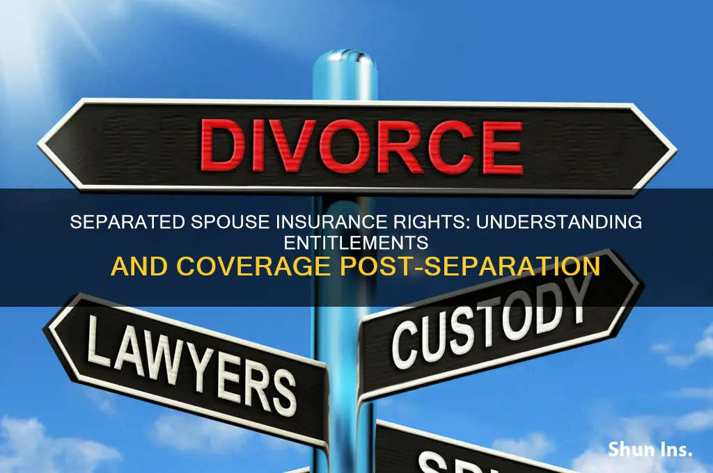 is a separated spouse entitled to insurance