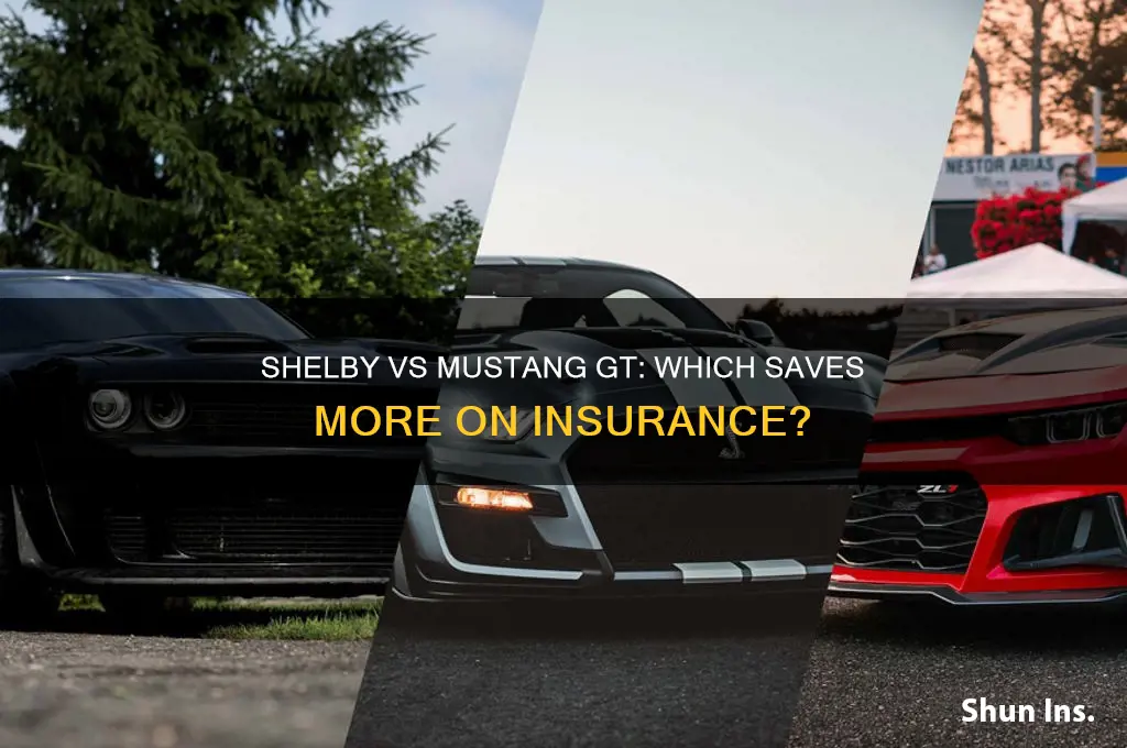 is a shelby less on insurance or a mustang gt