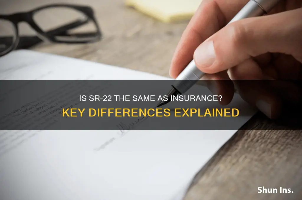 is a sr 22 the same has insurance