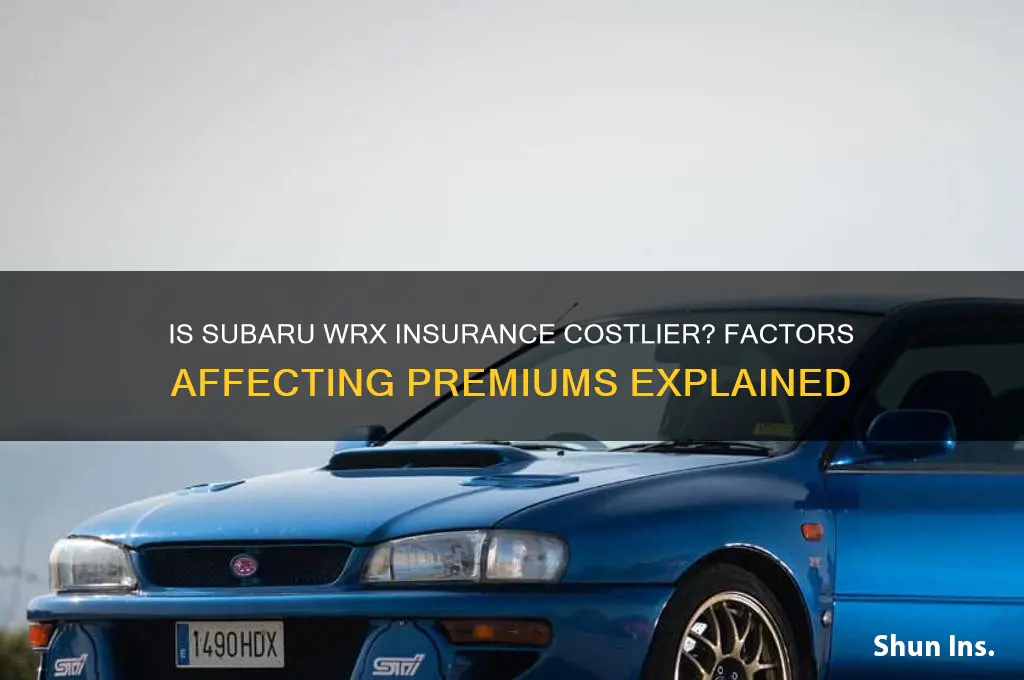 is a subaru wrx more for insurance