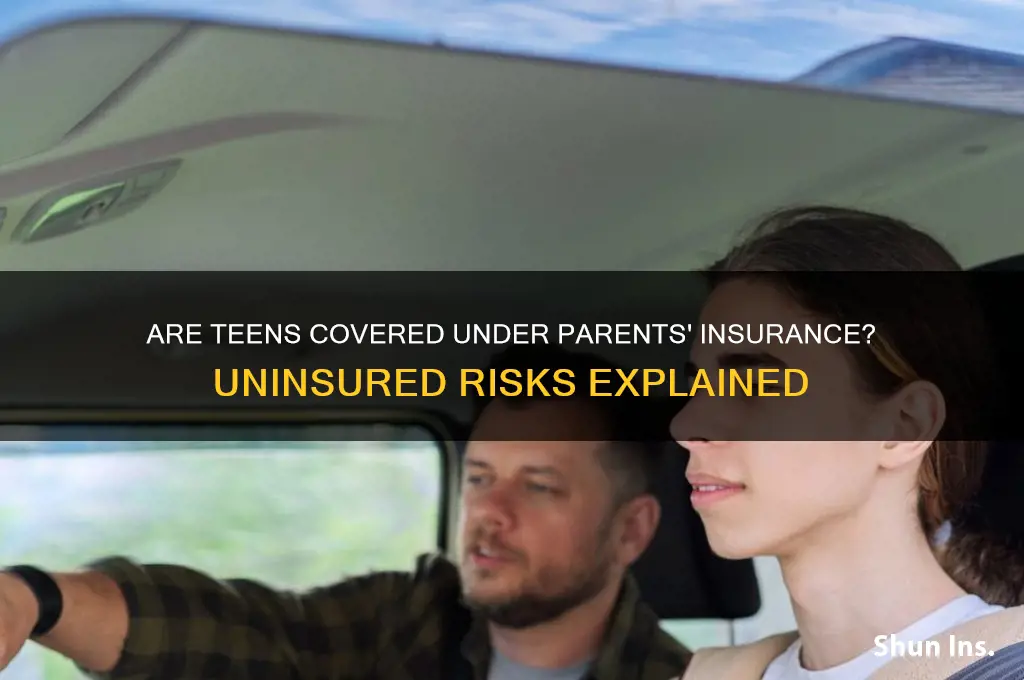 is a teen under parents insurance uninsured