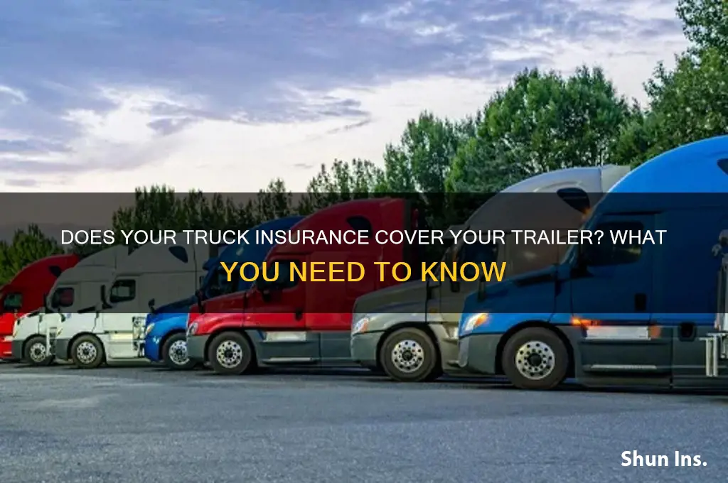 is a trailer coverd under my insurance for my truck