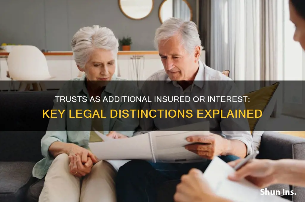 is a trust an additional insured or additional interest