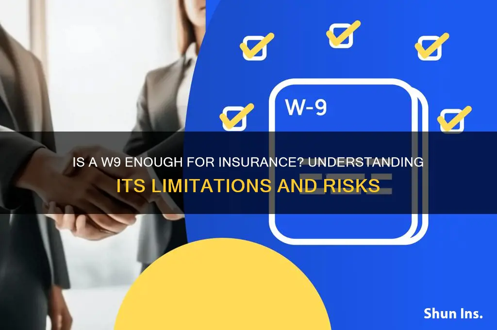 is a w9 adequate insurance information