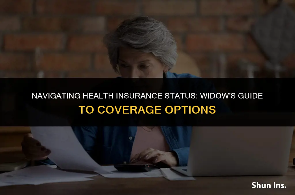 is a widow single or married for health insurance