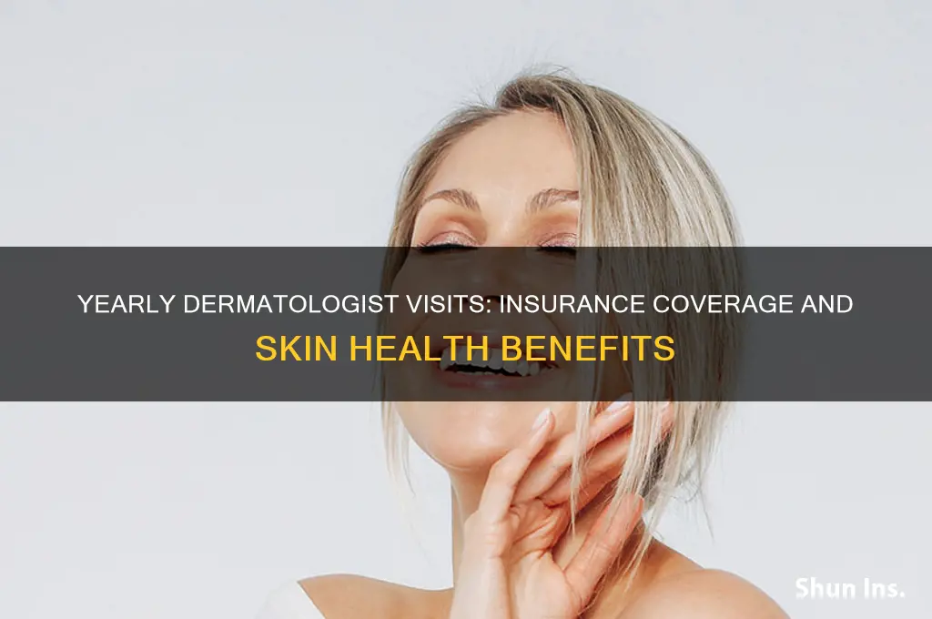 is a yearly dermatologist appointment with insurance