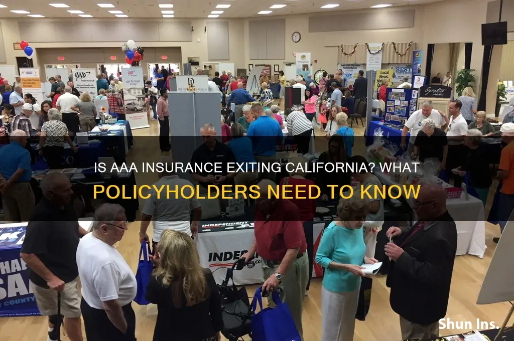 is aaa insurance leaving california