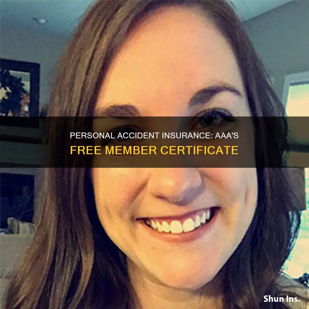 is aaa member certificate of personal accident insurance free