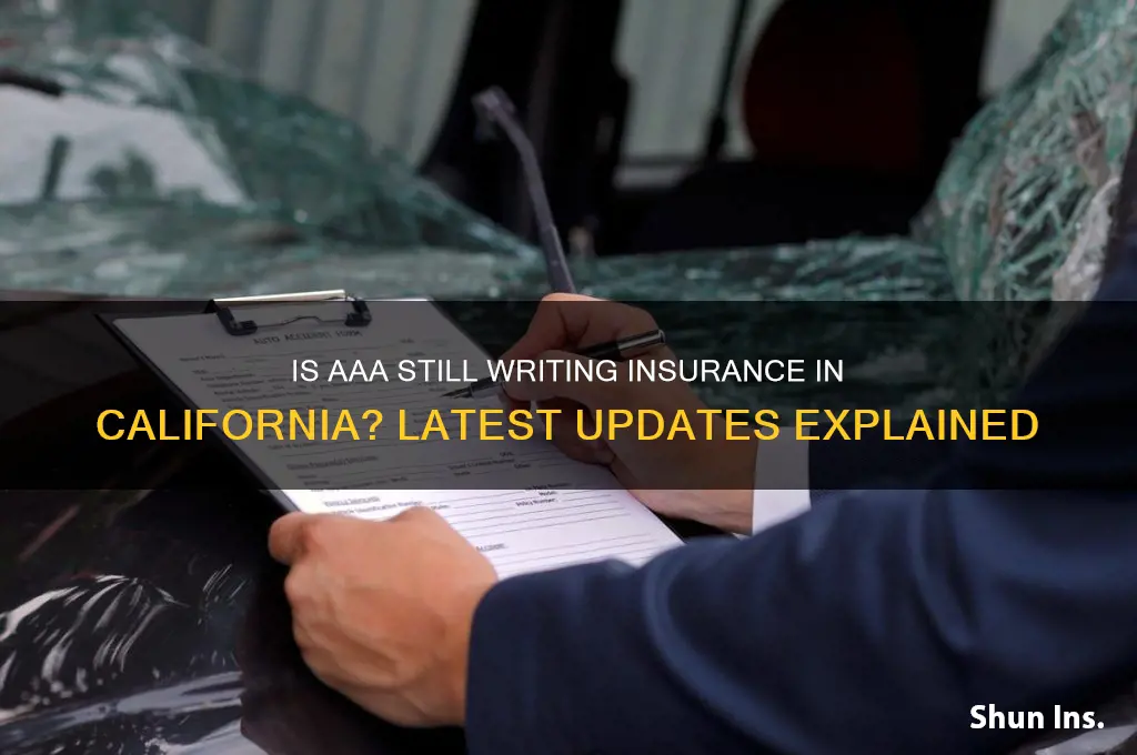 is aaa still writing insurance in california