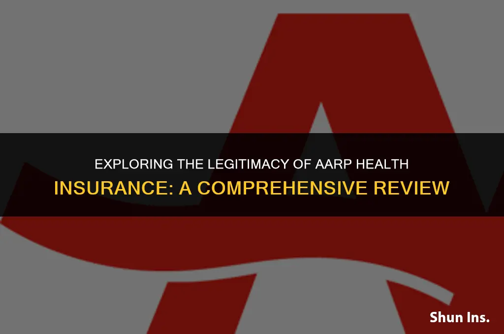 is aarp health insurance legit