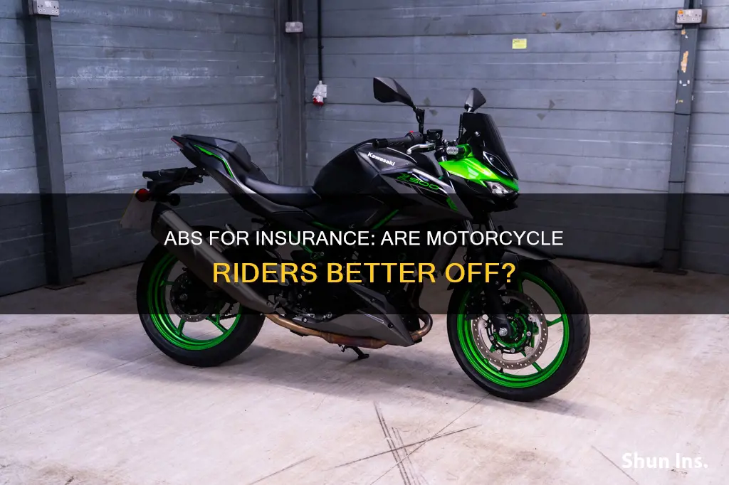 is abs better for insurance rates motorcycle