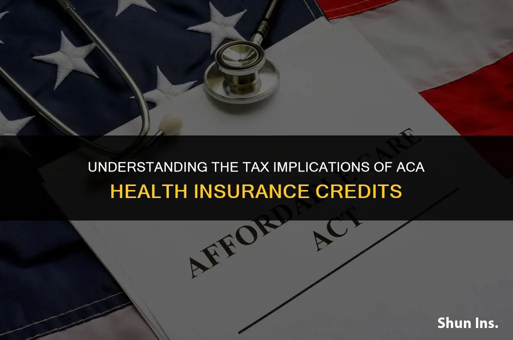 is aca health insurance credit taxable income