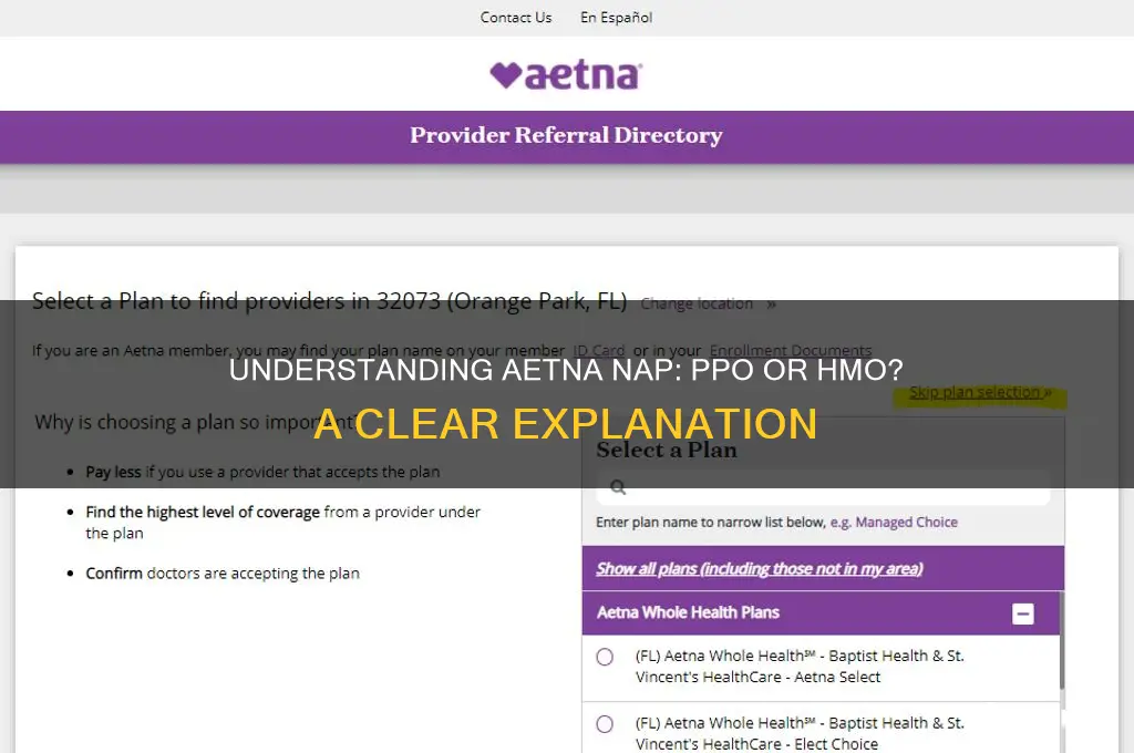 is aetna nap a ppo or hmo
