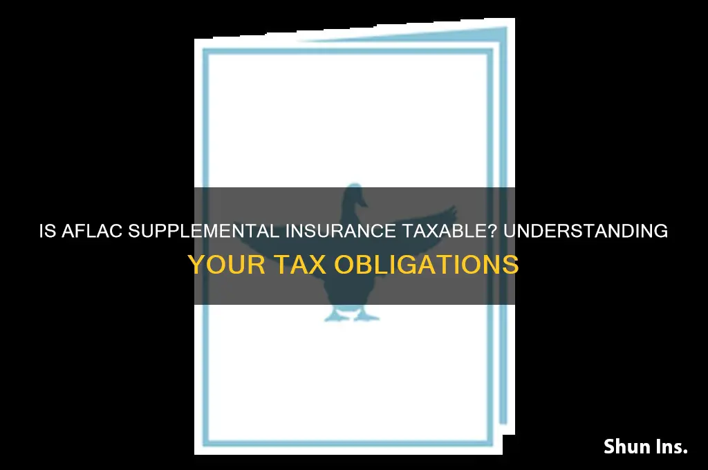 is aflac supplemental insurance taxable